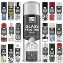 Multi-Purpose Glass Froasting Spray Paint 400ml, Professional Quality Aerosol cans spray for All-Purpose, Interior Exterior & Household for Metal, Wood, Ceramics, Plastic, Walls with Perfect Finish