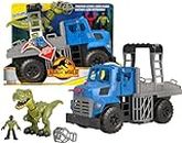 Fisher-Price Imaginext Jurassic World Dominion Break Out Dino Hauler, T. Rex Dinosaur and Vehicle Set for Preschool Kids Ages 3 and Up