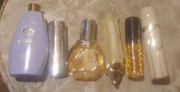 6 xVintage Collectables perfume/eau de toilette/cologne bottles/talc