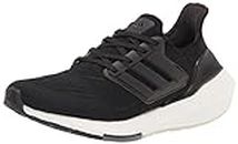 adidas Women's Ultraboost 21 Running Shoe, Black/Black/Grey, 9 US