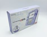Cargador de consola Nintendo 2DS lavanda con caja adaptador de CA lápiz óptico usado Japón