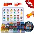 Value Pack 50pcs/300pcs Car Blade Fuse Assortment Kit, 2a/3a/5a/7.5a/10a/15a/20a/25a/30a/35a/40a Auto Truck Automotive Medium Small Fuse Mixed Motorcycle, Circuit Fuse With Box