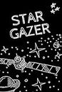 Star gazer: A lined page Notebook with the amazing cover design for kids and people who loves stars ,universstar and Horoscopes