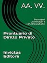 Prontuario di diritto privato (Italian Edition)