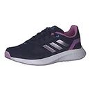 Adidas Kids Dkblue/Mapume/Pullil Runfalcon 2.0 K Running Shoes - 1 UK (Hr1413-1)