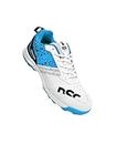 DSC Zooter PVC Cricket Shoe for Men and Boys, Size-5 UK (White-Blue)