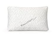EnerPlex Shredded Memory Foam Pillow – Queen Size Cooling Pillow - CertiPUR-US Certified Machine-Washable Pillow w/Bamboo Cover