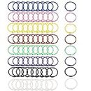 80 PCS Metal Binder Rings, Colorful Keychains Binder Rings, Multipurpose Metal Rings, Key Rings, Circles, Books, Binders, Office Binding Supplies