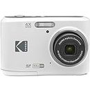 KODAK PIXPRO FZ45-WH 16MP Digital Camera 4X Optical Zoom 27mm Wide Angle 1080P Full HD Video 2.7" LCD Vlogging Camera (White)