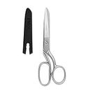 LIVINGO 8" Professional Heavy Duty Tailor Fabric Scissors, Dressmaker Sewing Classic Stainless Steel Ultra Sharp Forged Shears, Bent(20.3cm)