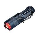 JOYLIT Red Light Mini Focus Tactical Flashlight 620nm LED Torch Lantern,Waterproof and 3 Light Modes,Powered by 14500 or AA Battery