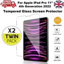 **Buy 1 Get 1 Free** Tempered Glass Screen Protector For iPad Pro 11" 4th Gen