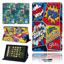 Graffiti Sign Leather Stand Cover Case For Amazon Kindle Fire 7"/ HD 8" / HD 10"