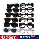 UV400 Protection Shades Square Frame Sunglasses Cut Edge Eyewear Accessories