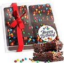 Birthday Gift Basket Chocolate Brownies Food Gift For Men Women Cake Package | Nut Free | Kosher