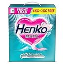Henko Matic Front Load Detergent Powder 4KG + 2KG | Laundry Detergent Powder For Effectively Removes Tough Stains | Front Load Detergent Powder with Nano Fibre Lock Technology (4KG + 2 KG)