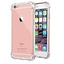 Jenuos iPhone 6s Plus Case, iPhone 6 Plus Case, Clear Soft TPU Shockproof Phone Case Cover Transparent Silicon Bumper for Apple iPhone 6 Plus / 6S Plus 5.5" (6P-TPU-CL)