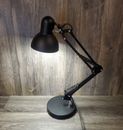 INTERTEK DESK LAMP, ARCHITECT ADJUSTABLE SWING DESK LAMP MODEL MTSL1003AHB
