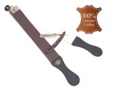 MENS HAIR REMOVAL SOLID STRAIGHT RAZOR AND RAZOR SHAPING STROP SET EXCELLENT