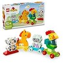 LEGO DUPLO My First Animal Train Building Set and Horse Toy, Educational Toy for Toddlers Ages 1-3 with 4 Animal Figures, Creative Nature Toy Birthday Gift for Animal Loving Preschoolers, 10412