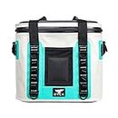 ORCA Walker 20 Can Soft Side Cooler | Temperature Insulated Bag Keeps Drinks Ice Cold All Day, Perfect for The Beach, Park, Picnic & More — Seafoam