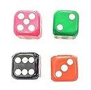 H.K.Sports Six Sided 25mm Big Size Multi Colour Jumbo Dice for Playing Board Games (Pack of 2)