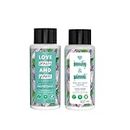 Love Beauty & Planet Onion Oil, Blackseed Oil & Patchouli Sulfate Free Hairfall Control Shampoo 400 ml & Conditioner 400 ml, No Parabens, No Dyes, Patchouli Essential Oil