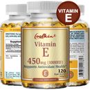 Vitamin E 1000 Iu 450mg Capsules - Supports Skin, Hair, Immune and Eye Health