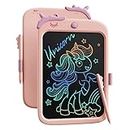 LCD Wrting Board for Kids,10 inch Doodle Board Drawing Pad Tablet with Lock Function, Erasable, Portable, Educational Learning Toy Gifts for 3 4 5 6 Years Old Boys Girls (Pink)