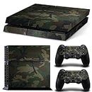 PS4 Skin for Console and Controllers by ZOOMHITSKINS, Same Decal Quality for Cars, Army Camouflage Pattern Forrest War Soldier Veteran, Durable, Made in Canada