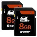 Synergy Digital 8GB, SDHC UHS-I Camera Memory Cards, Compatible with Canon Powershot SD1000 Digital Camera - Class 10, U1, 20MB/s, 300 Series - Pack of 2