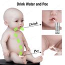 Anzi 18.5" Reborn Baby Dolls Full Silicone Baby Doll Gifts with Drink-Wet System