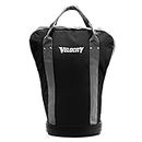 Velocity Heavy Duty Multipurpose Ball Bag with Durable Bottom - Holds up to 60-72 Balls - Ideal for Lacrosse, Baseball, Pickleball, Tennis & More, Black