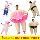 Adult Inflatable Ballet Dancer Halloween Costume Party Funny Fancy Dress Outfit