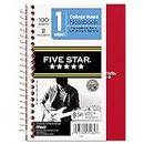 Mead Five Star 45484 Wirebound Notebook- College Rule- 5 x 7- White- 100 Sheets/Pad