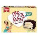 Vachon Super May West Cakes with Layers of Unique Creamy Filling and a Chocolatey Coating, Delicious Dessert and Snack Food, 6 Individually Wrapped Cakes, 528 Grams