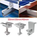 Photovoltaic solar middle clamp end clamp 30mm 35mm 40mm mounting rail accessori