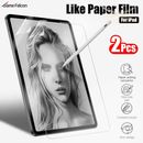 2PCS Paper Film Like For Ipad 10th Pro 11 12.9 2022 2021 Screen Protector