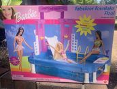 2001 Barbie Fabulous Fountain Pool Waterfall Playset