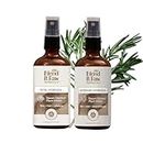 Blend It Raw Apothecary Rose Hydrosol & Rosemary Hydrosol Each 100ml Combo | Steam Distilled Rosemary Water for Hair Care | Spray