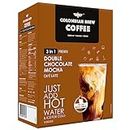 Colombian Brew Double Chocolate Mocha Café Latte, Instant Coffee Powder Premix (3 in 1), 10 Sachets Box