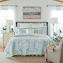 Laura Ashley Rowland Blue Quilt Set, King by Revman Industries