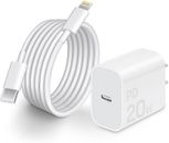 Original 20W USB-C Fast Charger For iPhone 15 14 13 12 11 Pro Max Type C Cable