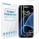 [2 Packs] OMYFILM Screen Protector for Samsung Galaxy S7 Edge [Anti-scratches] Galaxy S7 Edge Tempered Glass [Accurate Cutouts] Glass Screen Protector for Samsung S7 Edge (Clear)