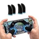 DEVCOMM Finger (Pack of 6 pieces) Sleeves PUBG Finger For Mobile Game Controllers Anti Sweat Breathable Professional Touch Screen Thumb Finger Sleeve Highly Conductive Gaming Gloves For All Smartphone, iOS Devices & Tablets (Pack of 3)
