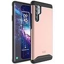 TUDIA DualShield Designed for TCL 20 Pro 5G Case, Merge Shockproof Heavy Duty Military Grade Dual Layer Tough Slim Protective Case - Rose Gold