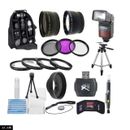 Full Accessory Kit For Nikon D5600 D3500 D3400 w/ AF-P DX 18-55mm Lens