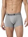 XYXX Men's Pure Cotton Regular Solid Trunk (Pack of 1) (XY_CR3_TRNK1_02_03_Opal Grey_L)