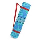 Fitness Mantra® Super Soft, Anti-Slip Marble Design Yoga Mat with Carrying Strap For Men & Women (Qty.-1 Piece) (4Mm, Blue)