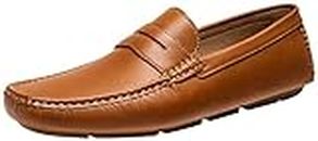 Jousen Men's Loafers Casual Slip On Shoes Soft Penny Loafers for Men Lightweight Driving Boat Shoes (AMY802A Brown 9.5)